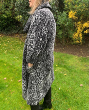 Load image into Gallery viewer, Leopard print wrap coat
